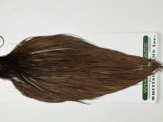 HSGC-6114 Hebert Dry Fly Hackle, Silver Grade Cape Dark Brown Dun Ties Sizes 10-20