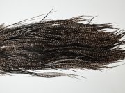 HBGS-6282 Hebert Dry Fly Hackle, Bronze Grade Saddle Variant Ties Sizes 14-16