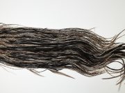 HBGS-6285 Hebert Dry Fly Hackle, Bronze Grade Saddle Variant Ties Sizes 14-16