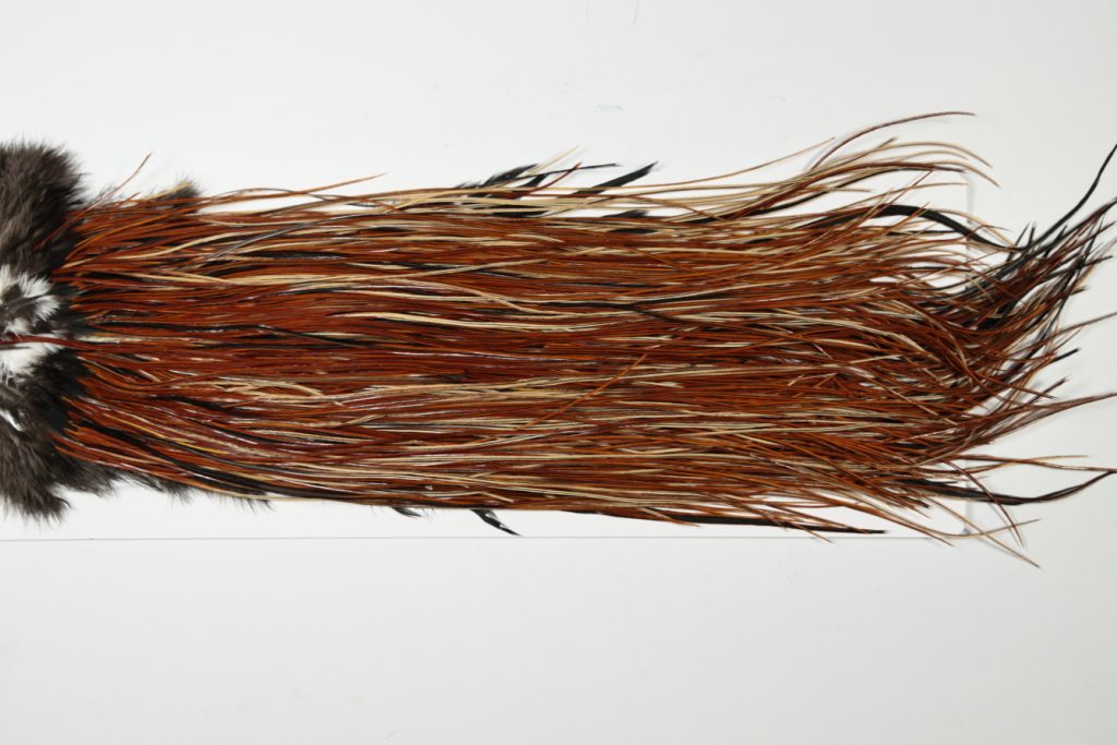 WBGMS-6418 Whiting Dry Fly Hackle, Farms Bronze Grade Midge Saddle Furnace Ties Sizes 18-20