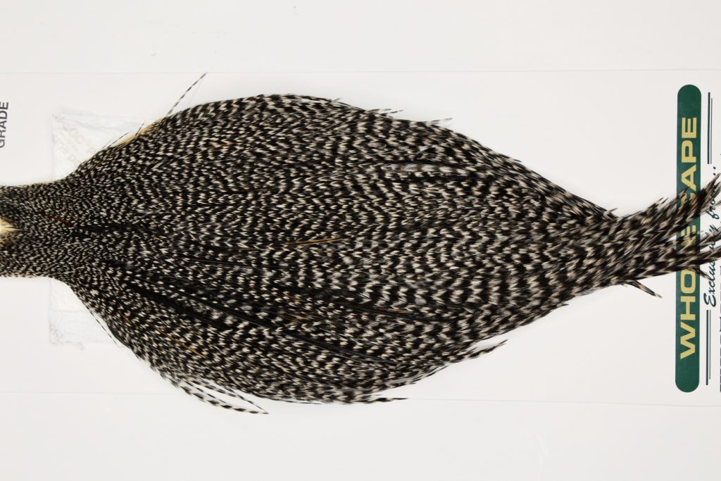 HPGC-6993 Hebert Dry Fly Hackle, Pro Grade Cape Grizzly Variant Ties Sizes 8-22