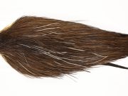 HPGC-7004 Hebert Dry Fly Hackle, Pro Grade Cape Dark Brown Dun Ties Sizes 8-22