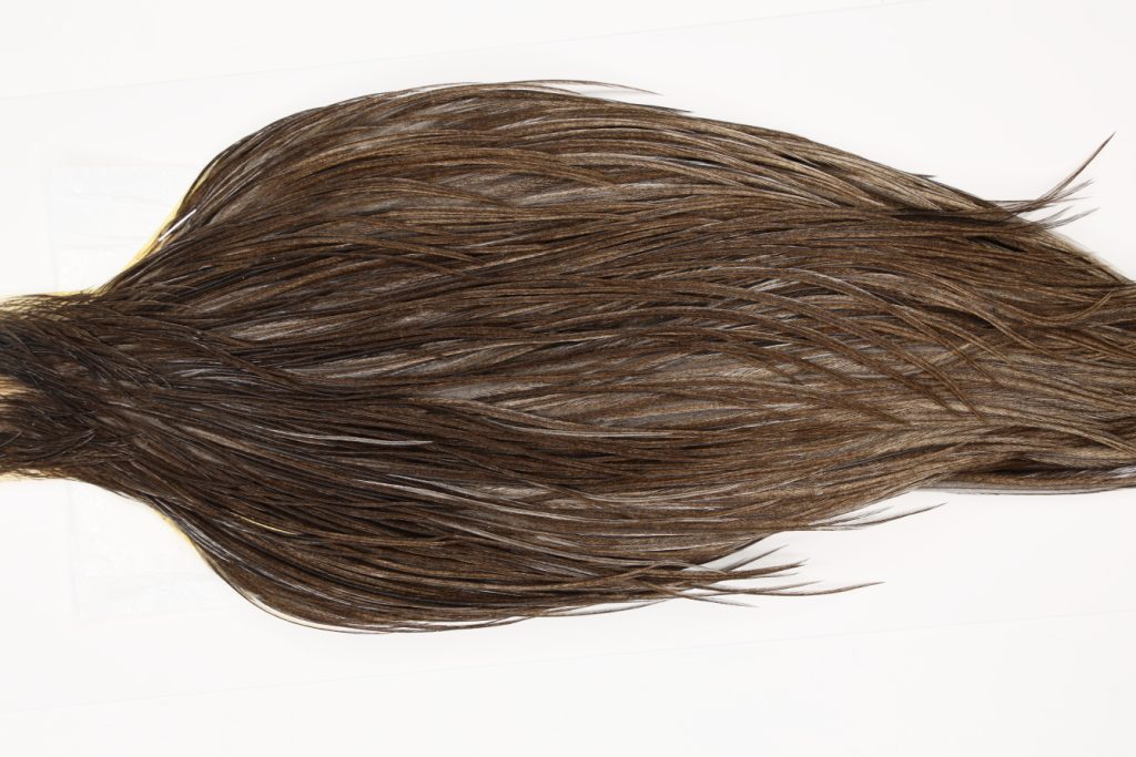 HPGC-7036 Hebert Dry Fly Hackle, Pro Grade Cape Dark Grey Dun Ties Sizes 8-20