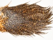 7341 Coq De Leon Dry Fly Hackle, Bronze Grade Saddle Golden Brown