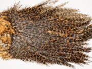 7349 Coq De Leon Dry Fly Hackle, Bronze Grade Saddle Golden Brown