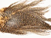 7354 Coq De Leon Dry Fly Hackle, Bronze Grade Saddle Golden Brown
