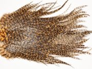 7360 Coq De Leon Dry Fly Hackle, Bronze Grade Saddle Golden Brown