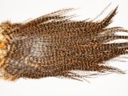 7363 Coq De Leon Dry Fly Hackle, Bronze Grade Saddle Golden Brown