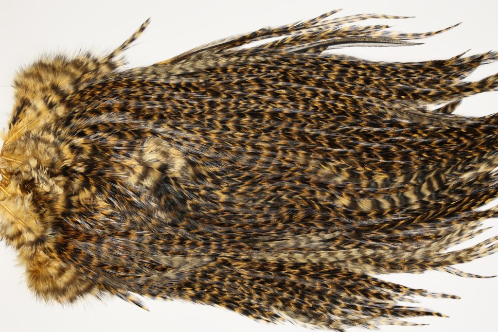 7408 Coq De Leon Dry Fly Hackle, Bronze Grade Saddle Copper Olive