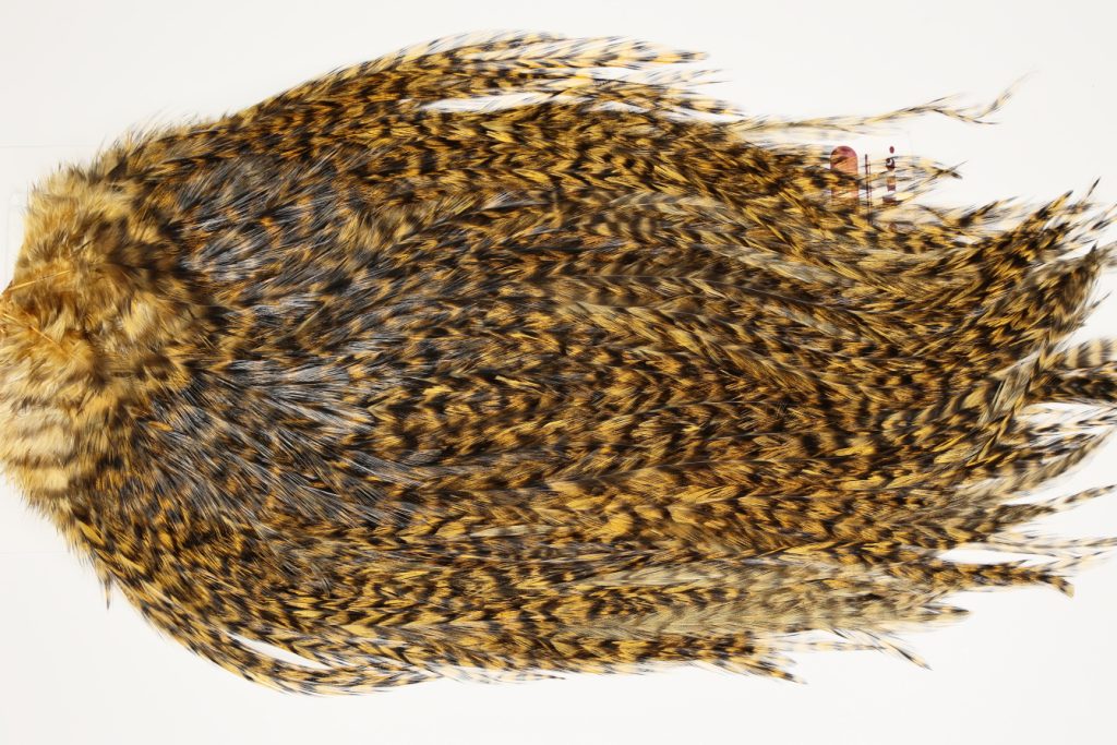 7411 Coq De Leon Dry Fly Hackle, Bronze Grade Saddle Copper Olive