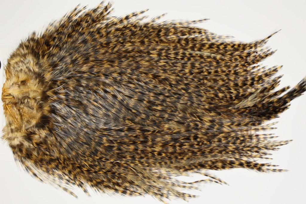 7413 Coq De Leon Dry Fly Hackle, Bronze Grade Saddle Copper Olive