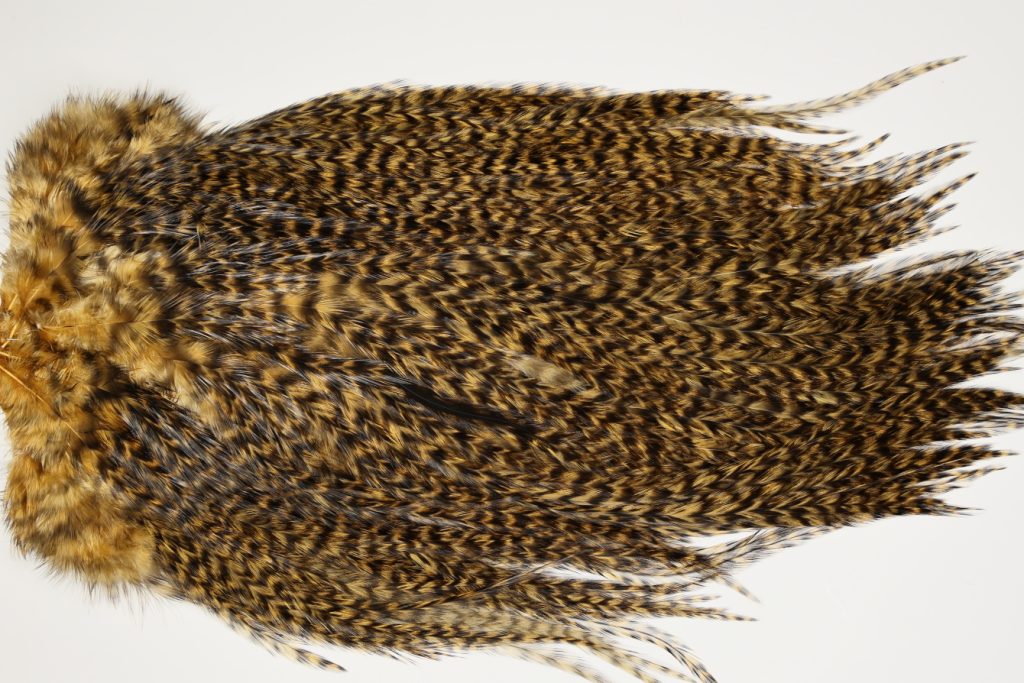 7414 Coq De Leon Dry Fly Hackle, Bronze Grade Saddle Copper Olive