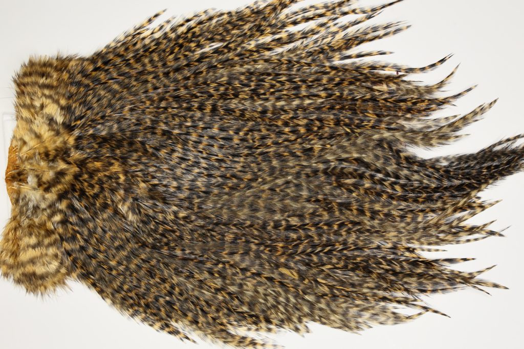 7415 Coq De Leon Dry Fly Hackle, Bronze Grade Saddle Copper Olive