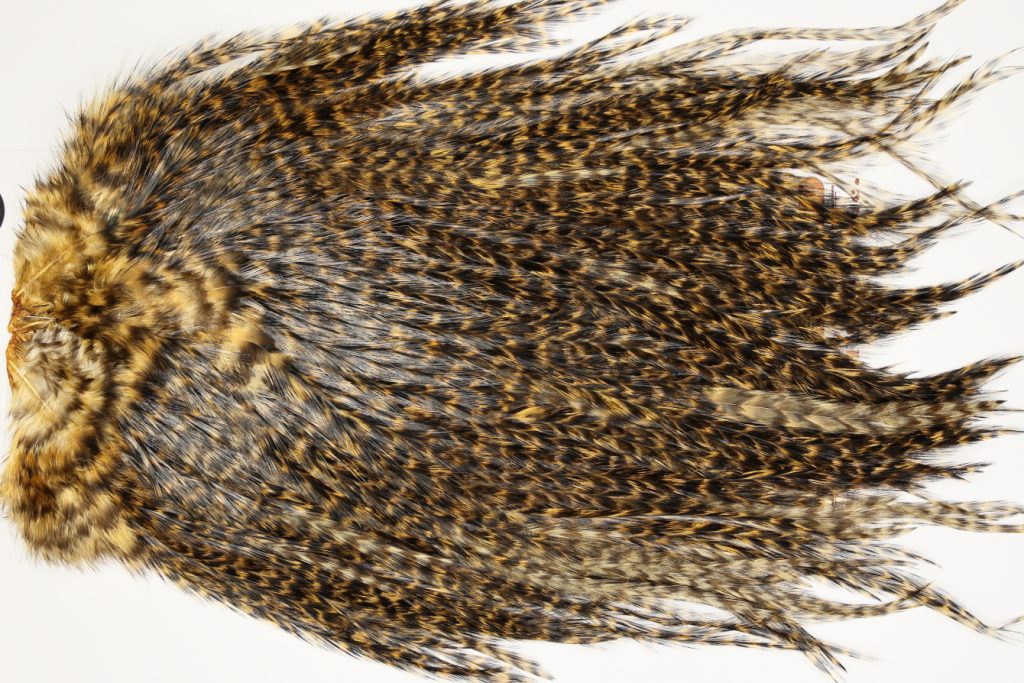 7429 Coq De Leon Dry Fly Hackle, Bronze Grade Saddle Copper Olive