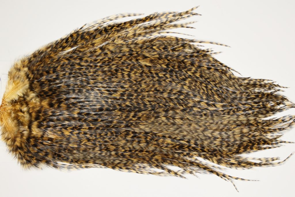 7433 Coq De Leon Dry Fly Hackle, Bronze Grade Saddle Copper Olive