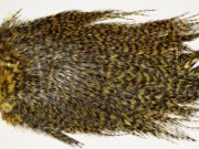 7456 Coq De Leon Dry Fly Hackle, Bronze Grade Saddle Golden Olive