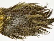 7460 Coq De Leon Dry Fly Hackle, Bronze Grade Saddle Golden Olive