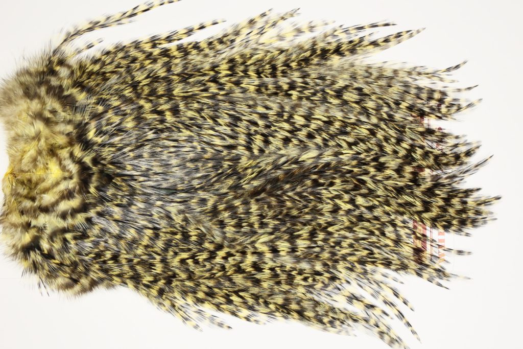 7470 Coq De Leon Dry Fly Hackle, Bronze Grade Saddle Pale Yellow