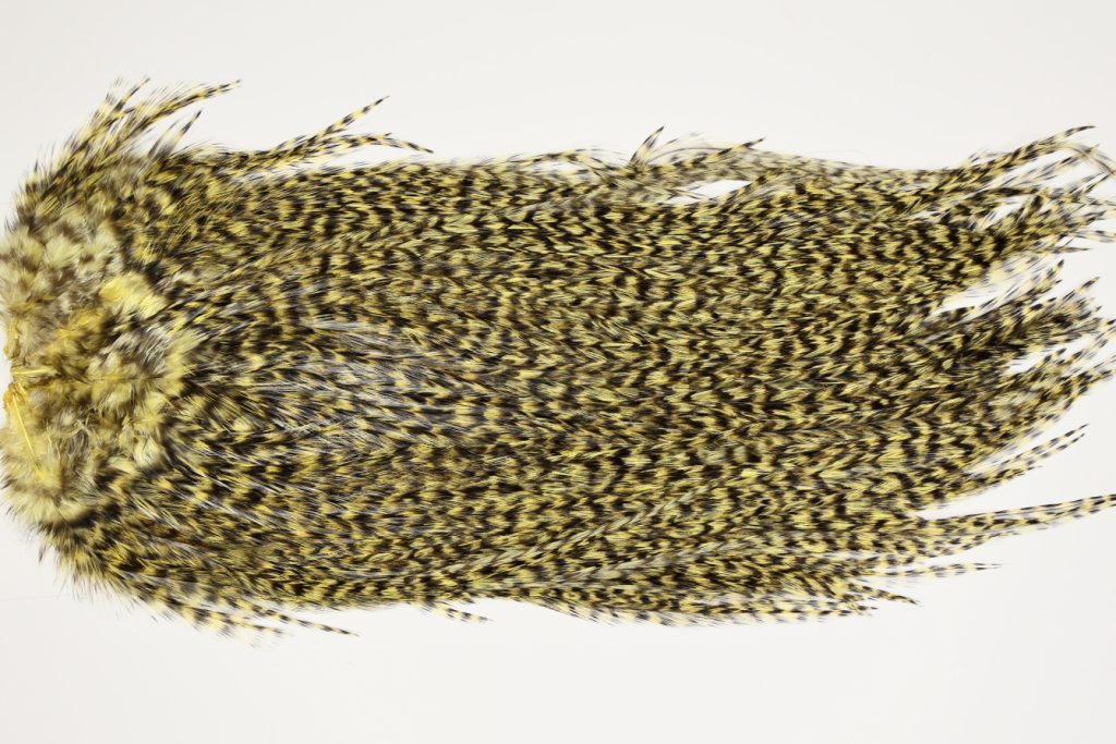 7472 Coq De Leon Dry Fly Hackle, Bronze Grade Saddle Pale Yellow