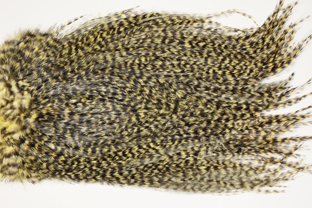 7488 Coq De Leon Dry Fly Hackle, Bronze Grade Saddle Pale Yellow