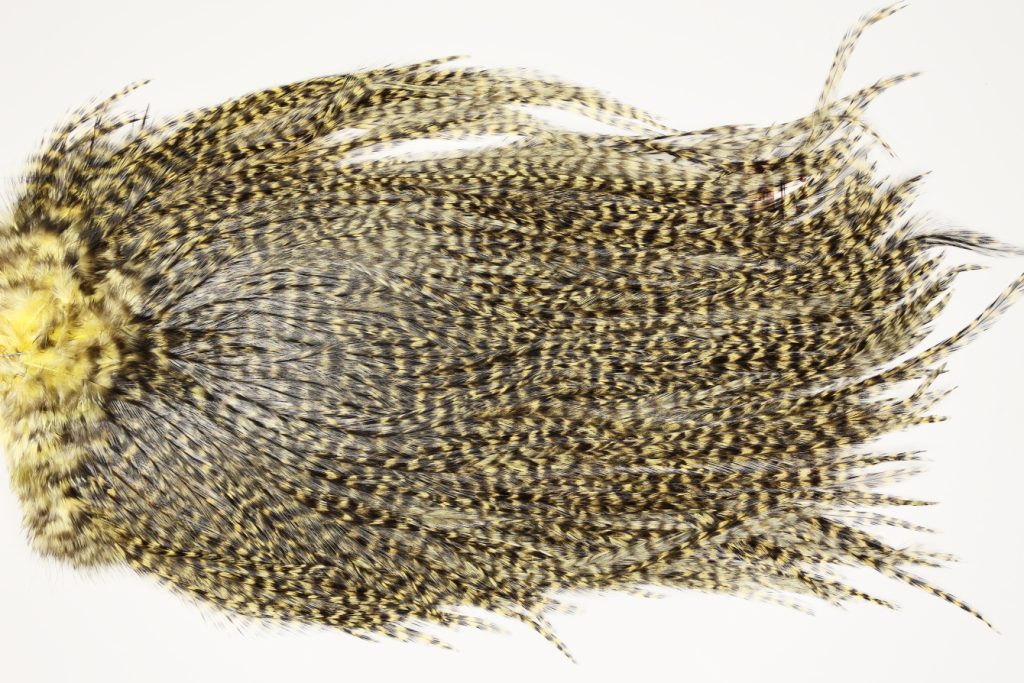 7492 Coq De Leon Dry Fly Hackle, Bronze Grade Saddle Pale Yellow