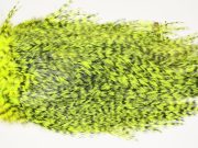 7523 Coq De Leon Dry Fly Hackle, Bronze Grade Saddle Yellow Chartreuse