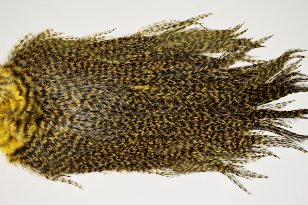 7537 Coq De Leon Dry Fly Hackle, Bronze Grade Saddle March Brown