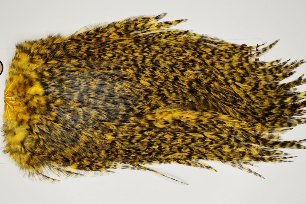 7543 Coq De Leon Dry Fly Hackle, Bronze Grade Saddle March Brown