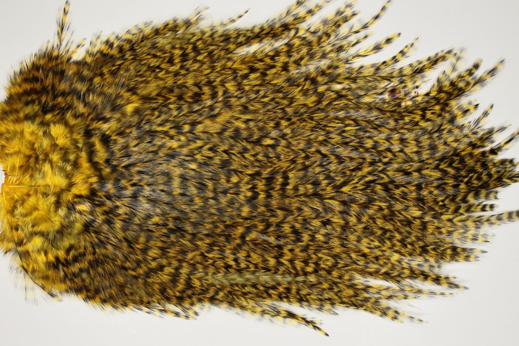 7544 Coq De Leon Dry Fly Hackle, Bronze Grade Saddle March Brown