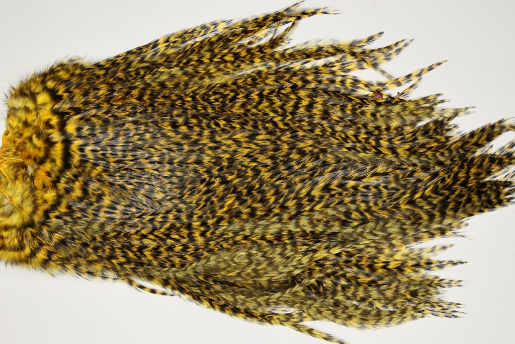 7545 Coq De Leon Dry Fly Hackle, Bronze Grade Saddle March Brown