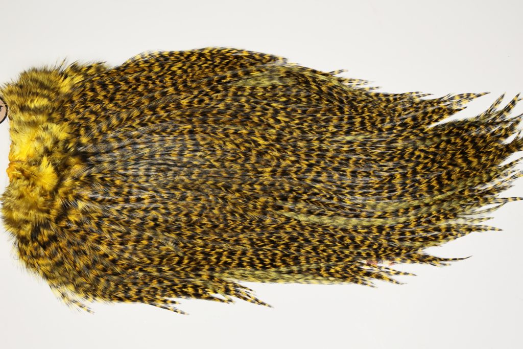 7547 Coq De Leon Dry Fly Hackle, Bronze Grade Saddle March Brown