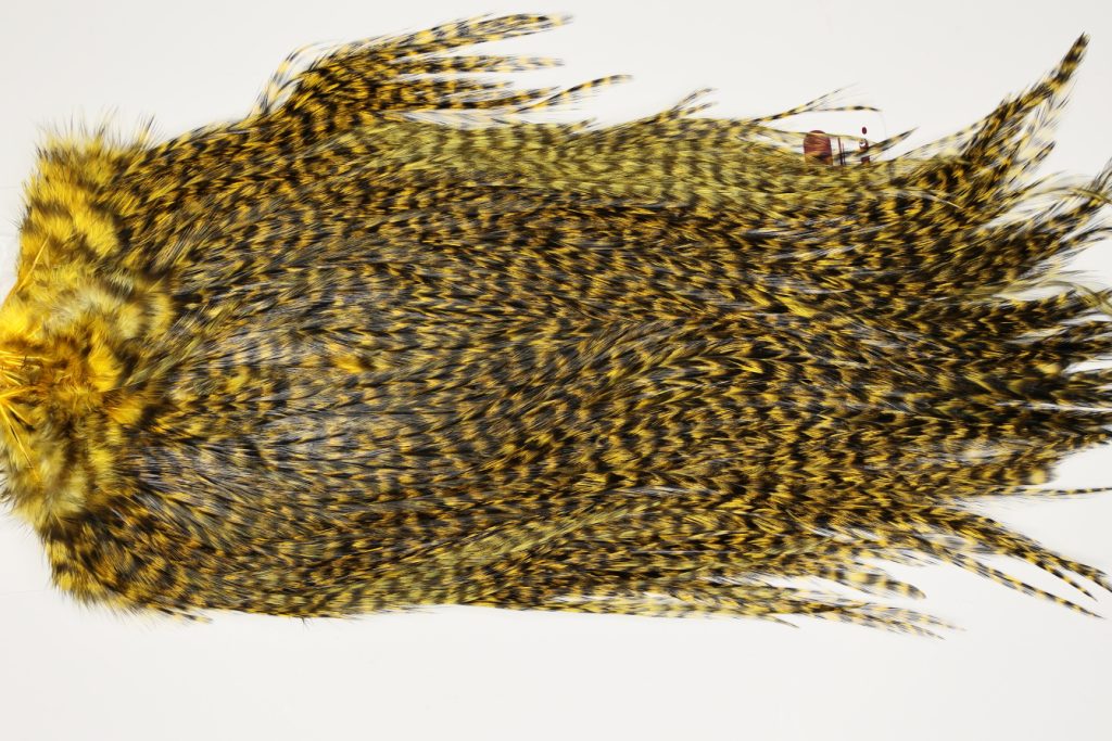 7549 Coq De Leon Dry Fly Hackle, Bronze Grade Saddle March Brown