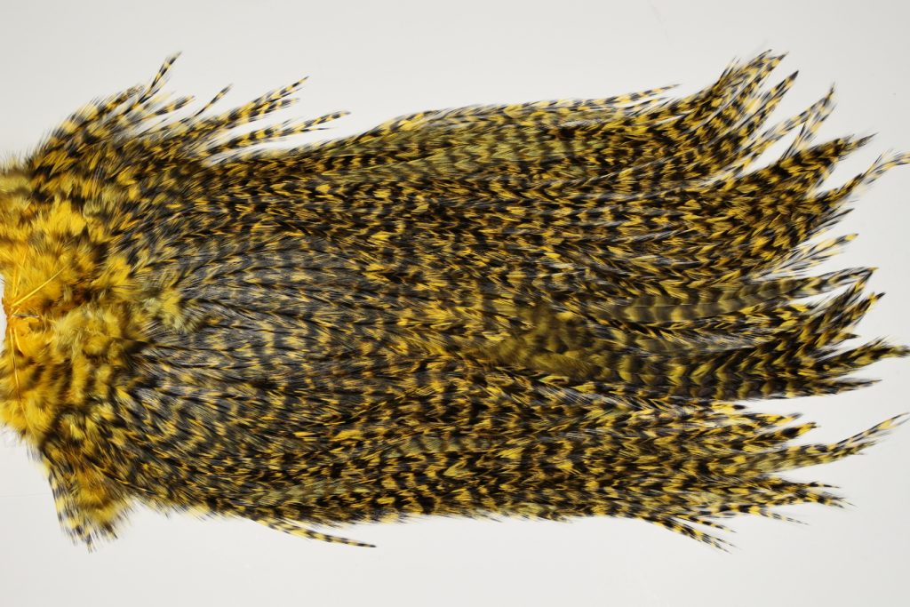 7552 Coq De Leon Dry Fly Hackle, Bronze Grade Saddle March Brown