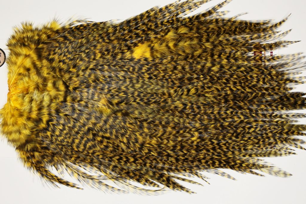 7560 Coq De Leon Dry Fly Hackle, Bronze Grade Saddle March Brown