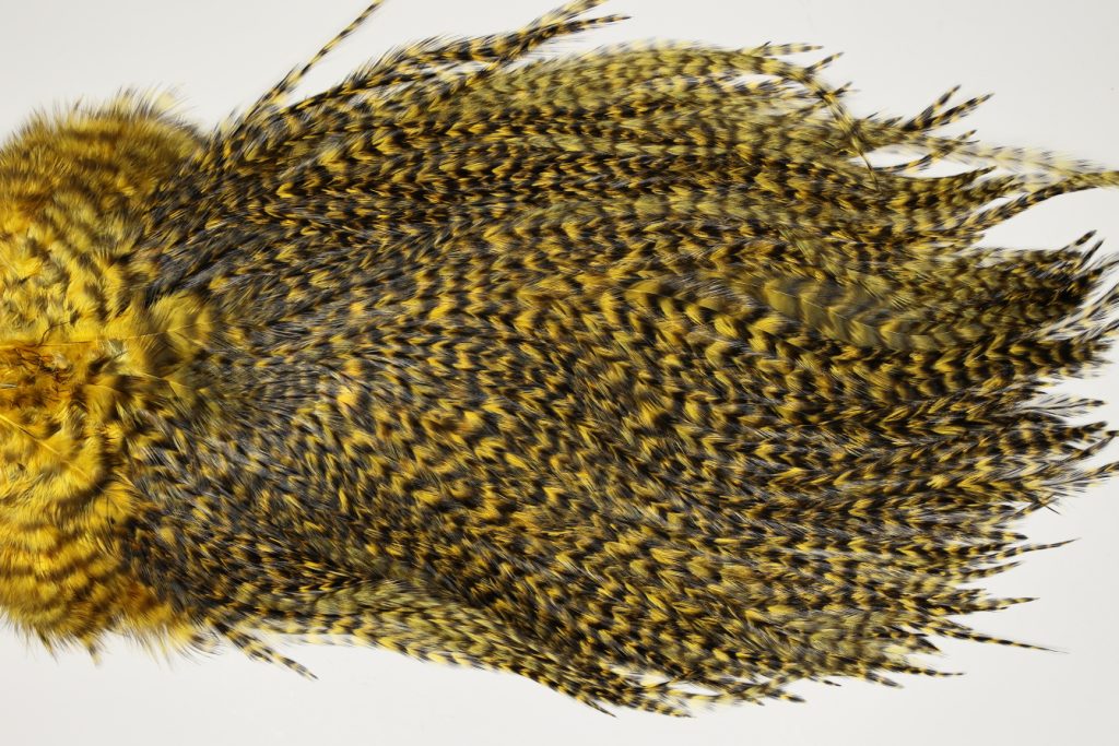 7561 Coq De Leon Dry Fly Hackle, Bronze Grade Saddle March Brown