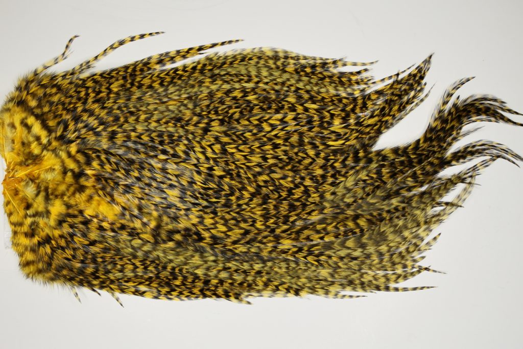 7563 Coq De Leon Dry Fly Hackle, Bronze Grade Saddle March Brown