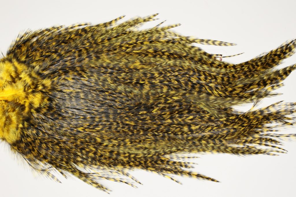 7564 Coq De Leon Dry Fly Hackle, Bronze Grade Saddle March Brown