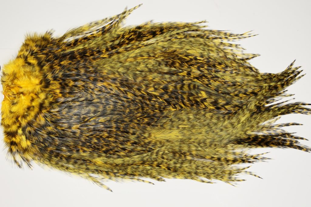 7566 Coq De Leon Dry Fly Hackle, Bronze Grade Saddle March Brown