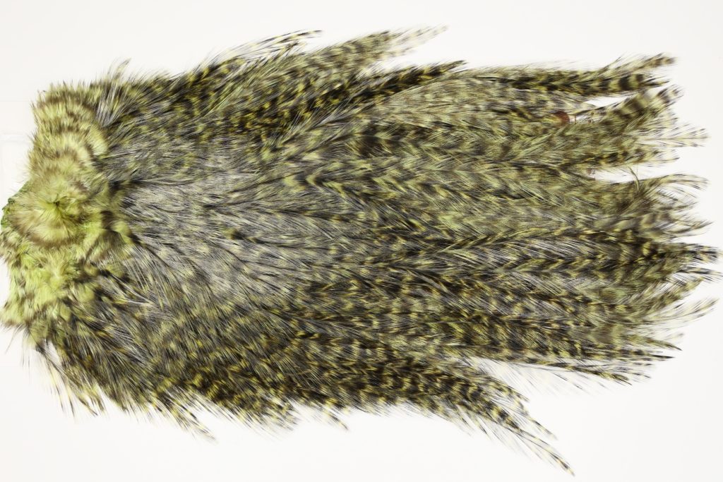 7569 Coq De Leon Dry Fly Hackle, Bronze Grade Saddle Olive