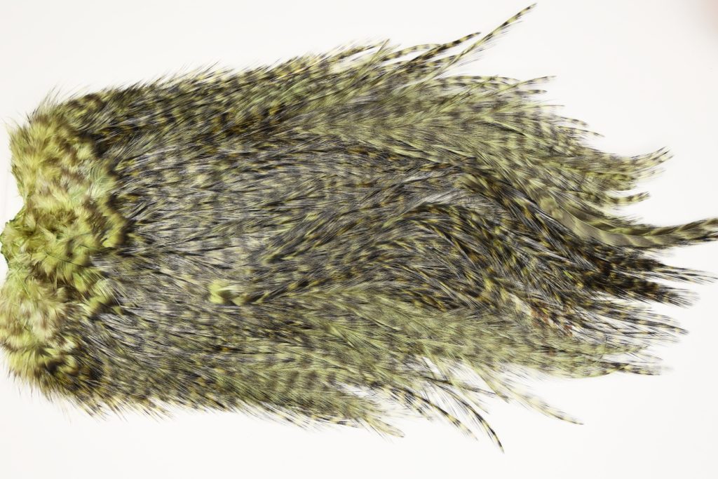 7581 Coq De Leon Dry Fly Hackle, Bronze Grade Saddle Olive