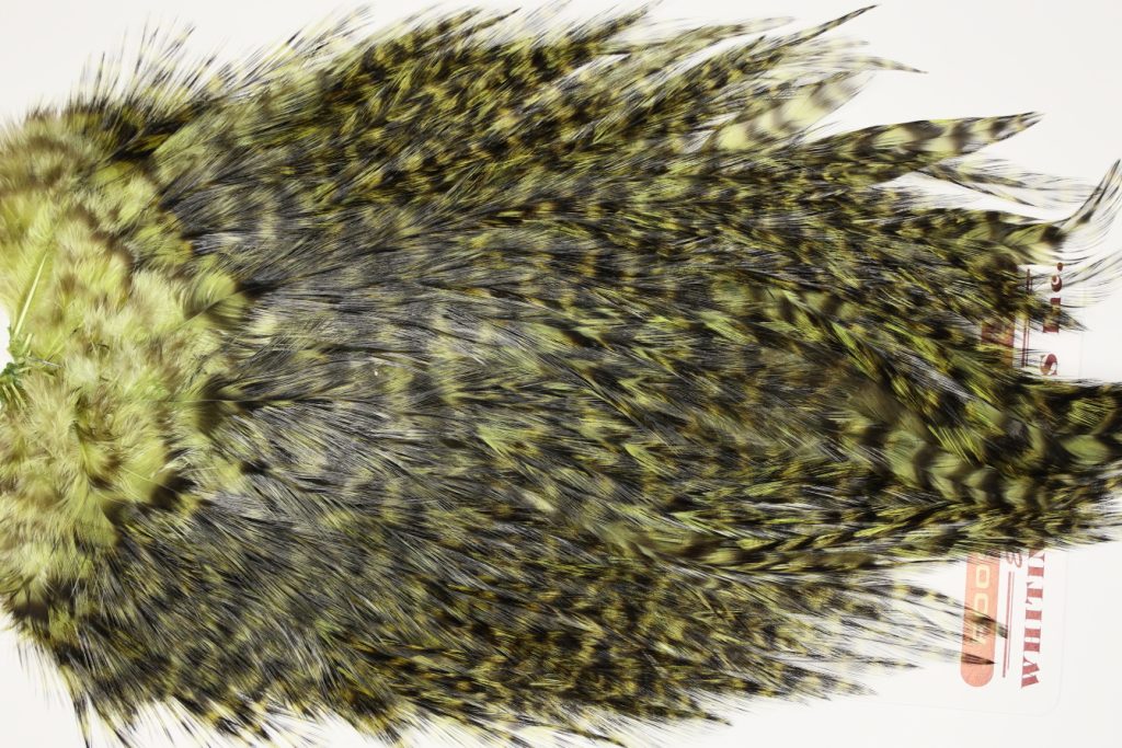 7582 Coq De Leon Dry Fly Hackle, Bronze Grade Saddle Olive