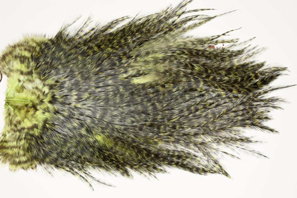 7599 Coq De Leon Dry Fly Hackle, Bronze Grade Saddle Olive