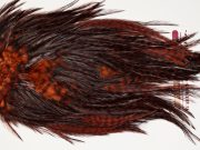 7627 Coq De Leon Dry Fly Hackle, Bronze Grade Saddle Fiery Brown