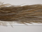 HSGS-8276 Hebert Dry Fly Hackle, Silver Grade Saddle Medium Brown Dun Ties Sizes 16-18