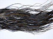 9038 - JimsFlyCo Dry Fly Hackle, Grizzly Variant #2 Grade Rooster Saddle, Ties Sizes 14-16