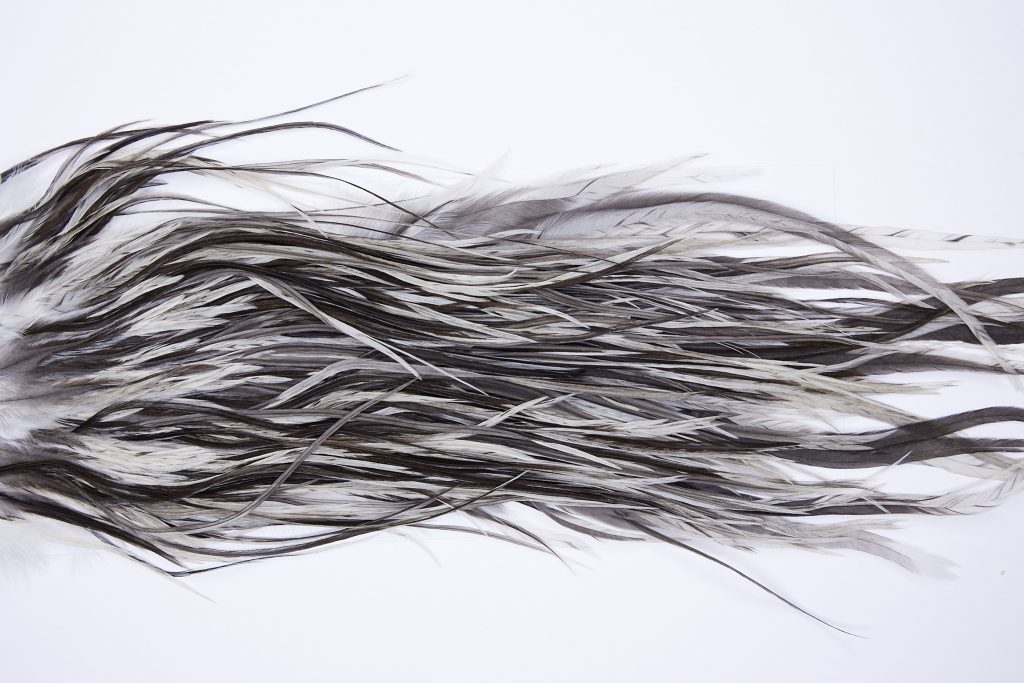 106 - JimsFlyCo Dry Fly Hackle, Variant #3 Grade Rooster Saddle, Ties Sizes 12-14