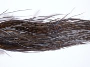 184 - JimsFlyCo Dry Fly Hackle, Dark Dun #1 Grade Rooster Saddle, Ties Sizes 14-16