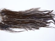 193 - JimsFlyCo Dry Fly Hackle, Dark Dun #2 Grade Rooster Saddle, Ties Sizes 12-16