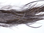 199 - JimsFlyCo Dry Fly Hackle, Dark Dun #2 Grade Rooster Saddle, Ties Sizes 12-14
