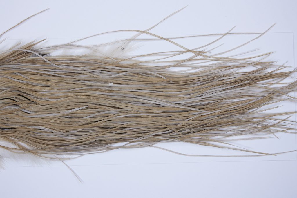 207 - JimsFlyCo Dry Fly Hackle, Medium Dun #2 Grade Rooster Saddle, Ties Sizes 14-16